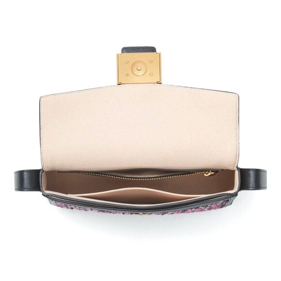 New Kate Spade Katy Tweed Flap Shoulder bag Pink Multi - Picture 5 of 6